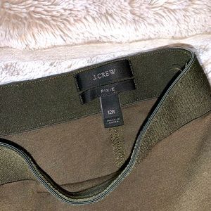 J.Crew pixie skinny ponte pants in olive green